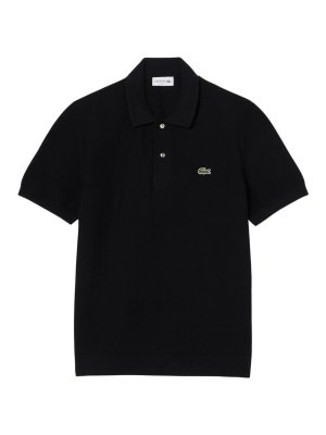 LACOSTE: polo shirts - Black T-Shirt And Polo