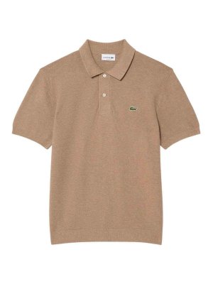 LACOSTE: polo shirts - Beige T-Shirt And Polo