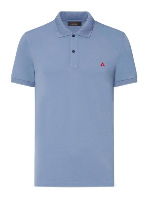 PEUTEREY: polo shirts - Light Blue T-Shirt And Polo
