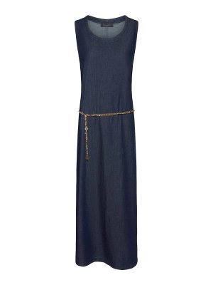 ELENA MIRO`: Knielange Kleider - Knielanges Kleid - Blau