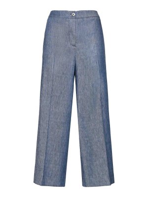 ELENA MIRO`: Pantalones casual - Pantalón Casual - Azul