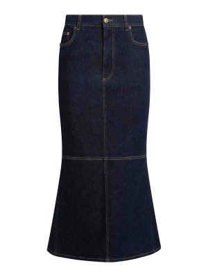 MOSCHINO: Knielange und Midi Röcke - Midirock - Weiß