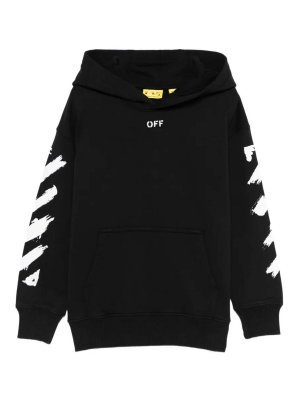 OFF-WHITE: Felpe e maglie - Felpa con cappuccio Diag Paint