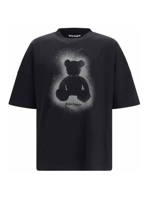 Palm Angels: t-shirts - Spray Bear Over Tee