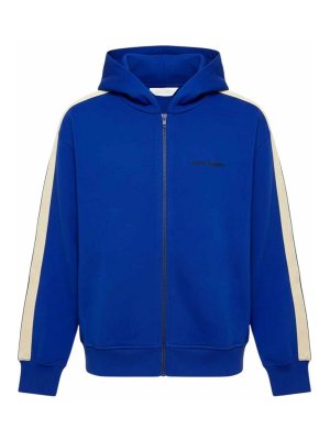 Palm Angels: Sweatshirts & Sweaters - Pa Track Full Zip Hoodie