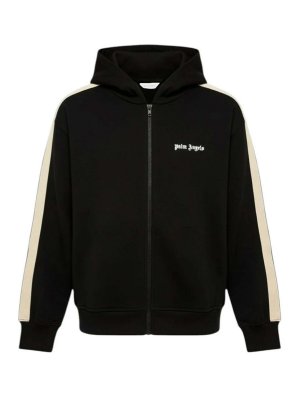 Palm Angels: Sweatshirts & Sweaters - Pa Track Full Zip Hoodie