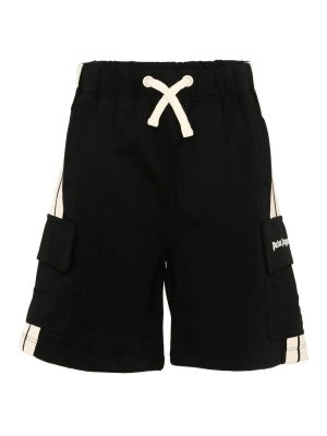 Palm Angels: Trousers Shorts - Pa Track Cargo Shorts