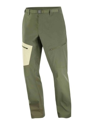 SALOMON: Pantalons casual - Pantalons Décontractés - Vert