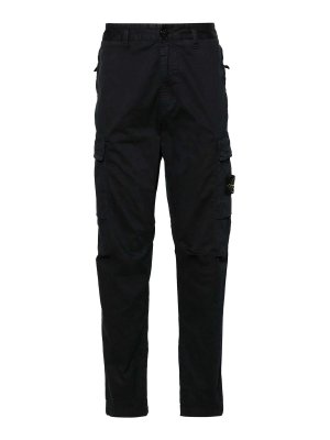 STONE ISLAND: Pantalones casual - Pantalón Casual - Negro