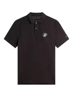 TOMMY HILFIGER: Poloshirts - Poloshirt - Schwarz