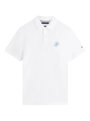 TOMMY HILFIGER: polo shirts - Script Reg Polo