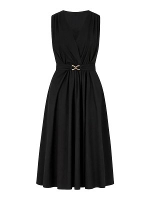 TWINSET: Vestidos media pierna - Vestido Midi - Negro