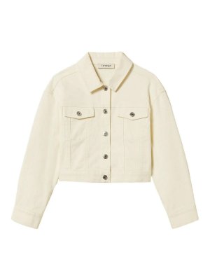 TWINSET: Vestes casuals - Veste Casual - Crème