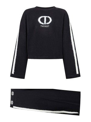 TWINSET: Combinaison-pantalons - Combinaison - Noir