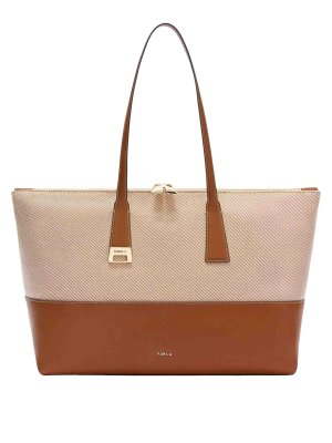 FURLA: Sacs à main - Sac Cabas - Marron
