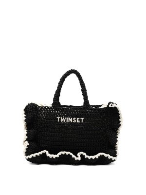 TWINSET: Bolsos Shopping - Bolso Shopping - Negro
