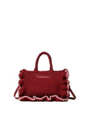 TWINSET: Bolsos Shopping - Bolso Shopping - Rojo