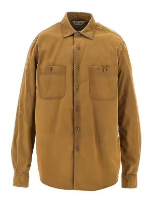 ASPESI: shirts - Suede Shirt