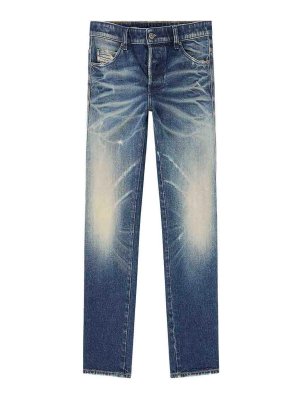 DIESEL: Straight Leg Jeans - Straight Leg Jeans - Blau