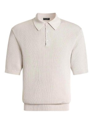 DOLCE & GABBANA: polo shirts - Ribbed Polo