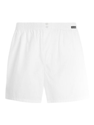 DOLCE & GABBANA: Shorts de bain - Short De Bain - Blanc