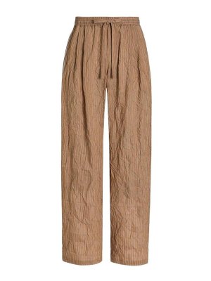 DOLCE & GABBANA: casual trousers - Vanity Trousers In Linen Blend