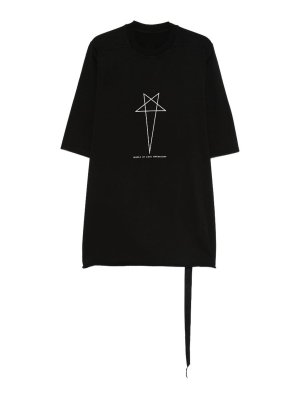 DRKSHDW: t-shirts - Crew-neck T-Shirt With Star Print