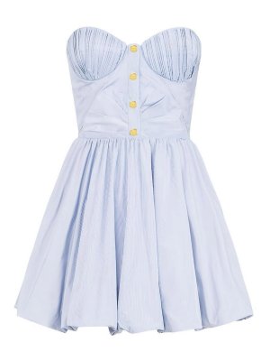 ELISABETTA FRANCHI: short dresses - Short Striped Dress