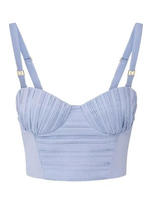 ELISABETTA FRANCHI: Tops und Tank Tops - Top - Blau