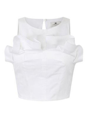 ELISABETTA FRANCHI: Tops und Tank Tops - Top - Weiß
