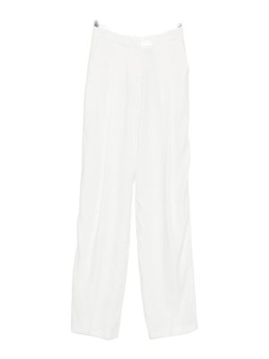 ELISABETTA FRANCHI: Pantalones casual - Pantalón Casual - Blanco