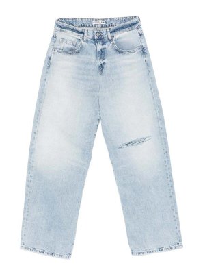 ICON DENIM: straight leg jeans - Straight Jeans with a Distressed Effect