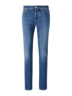 JACOB COHEN: Straight Leg Jeans - Straight Leg Jeans - Blau