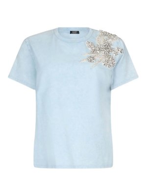 Liu Jo: t-shirts - T-Shirt With Decoration