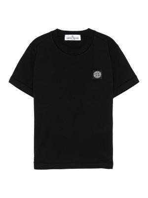 STONE ISLAND: T-shirts - T-Shirt - Schwarz