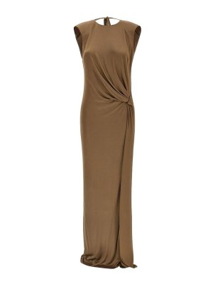 ELISABETTA FRANCHI: Robe longueur genou - Robe Au Genou - Marron