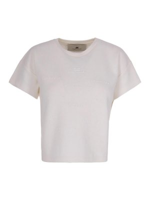 ELISABETTA FRANCHI: t-shirt - T-Shirt Con Logo
