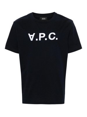 A.P.C.: T-shirts - T-Shirt - Blau