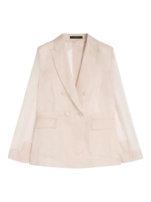 Max Mara: blazers - Blazer Slogan Rosa