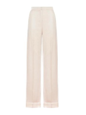 Max Mara: casual trousers - Pink Silk Trousers