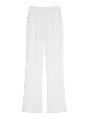 Max Mara: casual trousers - Pianoforte White Horsehair Trousers