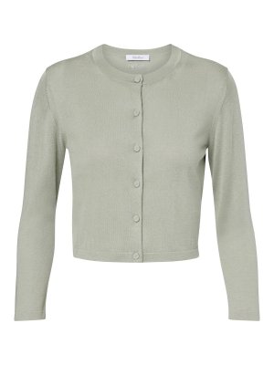 Max Mara: cardigans - Green Quiver Cardigan