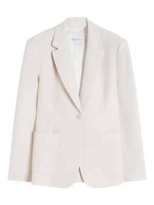 Max Mara: Blazer - Blazer - Weiß