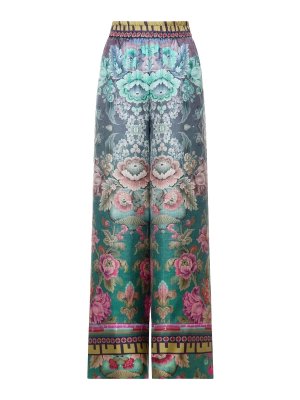 PIERRE-LOUIS MASCIA: casual trousers - Pierre-Louis Mascia Aqua Green Aloe Trousers