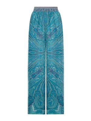 PIERRE-LOUIS MASCIA: casual trousers - Tetris Light Blue Trousers