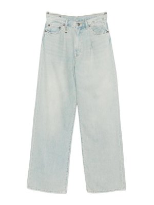 R13: straight leg jeans - Jeans Damon Azzurro