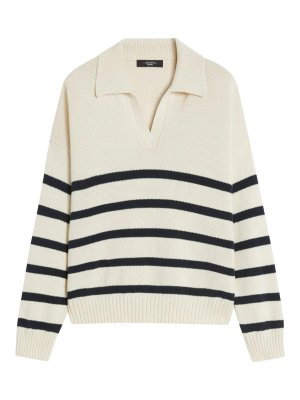 WEEKEND MAX MARA: polo shirts - Panfilo Blue Stripe Shirt