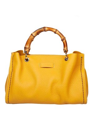 VISONA: totes bags - Leather shopping bag