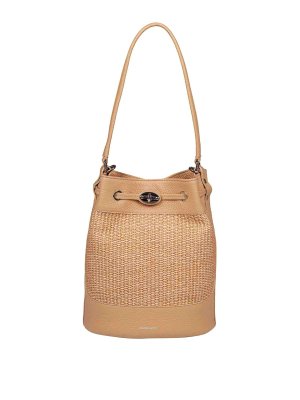 ZANELLATO: Bucket bags - Bucket bag in leather and raffia