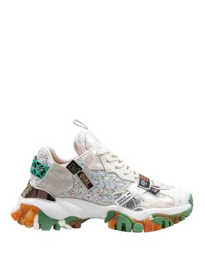 JOIA PARIS: trainers - Sneaker in mix of materials